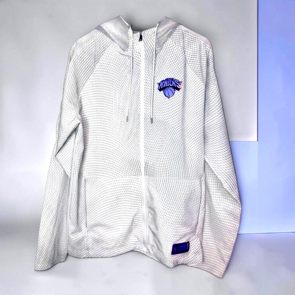 Under Armour NBA Combine New York Knicks Full Zip Hoodie Jacket LG